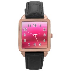 Line Pink Space Sexy Rainbow Rose Gold Leather Watch  by Mariart