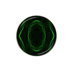 Green Foam Waves Polygon Animation Kaleida Motion Hat Clip Ball Marker (10 Pack) by Mariart