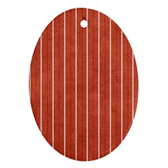 Line Vertical Orange Ornament (oval)
