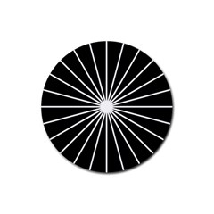 Ray White Black Line Space Rubber Coaster (round) 