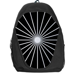 Ray White Black Line Space Backpack Bag by Mariart