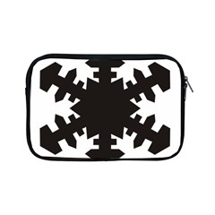 Snowflakes Black Apple Ipad Mini Zipper Cases