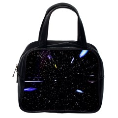 Space Warp Speed Hyperspace Through Starfield Nebula Space Star Hole Galaxy Classic Handbags (one Side) by Mariart