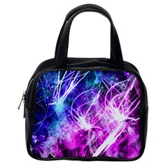 Space Galaxy Purple Blue Classic Handbags (one Side)
