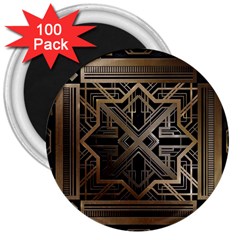 Art Nouveau 3  Magnets (100 Pack)