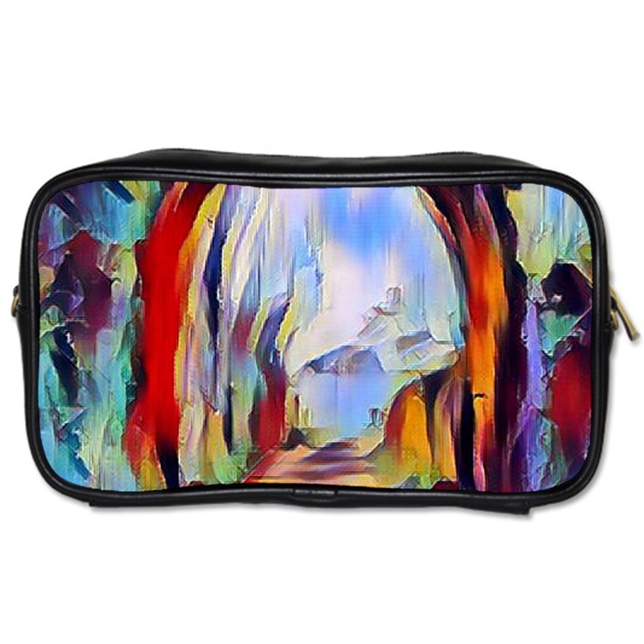 abstract tunnel Toiletries Bags