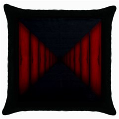 Black Red Door Throw Pillow Case (black)