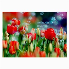 Colorful Flowers Large Glasses Cloth