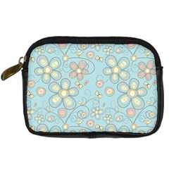 Flower Blue Butterfly Bird Yellow Floral Sexy Digital Camera Cases by Mariart