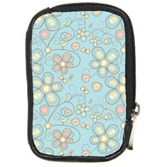 Flower Blue Butterfly Bird Yellow Floral Sexy Compact Camera Cases by Mariart