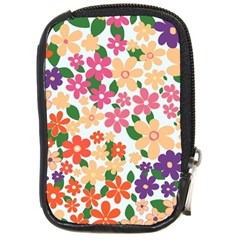Flower Floral Rainbow Rose Compact Camera Cases by Mariart