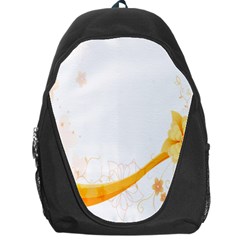 Flower Floral Yellow Sunflower Star Leaf Line Backpack Bag by Mariart