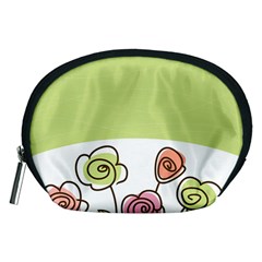 Flower Simple Green Rose Sunflower Sexy Accessory Pouches (medium) 