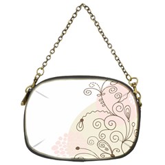 Flower Simple Pink Chain Purses (two Sides) 