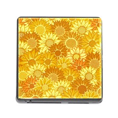 Flower Sunflower Floral Beauty Sexy Memory Card Reader (square) by Mariart