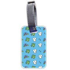 Frog Ghost Rain Flower Green Animals Luggage Tags (two Sides)