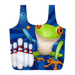 Tree Frog Bowling Full Print Recycle Bags (l)  by crcustomgifts