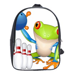 Tree Frog Bowler School Bag (xl) by crcustomgifts