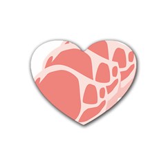 Meat Heart Coaster (4 Pack)  by Mariart