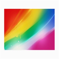 Red Yellow White Pink Green Blue Rainbow Color Mix Small Glasses Cloth