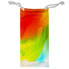 Red Yellow Green Blue Rainbow Color Mix Jewelry Bag