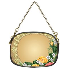 Rose Sunflower Star Floral Flower Frame Green Leaf Chain Purses (one Side)  by Mariart