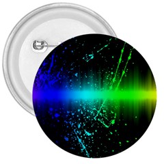 Space Galaxy Green Blue Black Spot Light Neon Rainbow 3  Buttons by Mariart