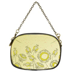 Sunflower Fly Flower Floral Chain Purses (one Side) 
