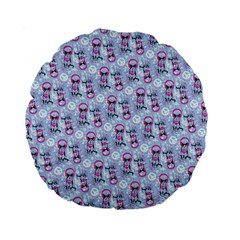 Pattern Kitty Headphones  Standard 15  Premium Round Cushions by iCreate