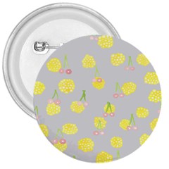 Cute Fruit Cerry Yellow Green Pink 3  Buttons by Mariart