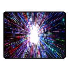 Seamless Animation Of Abstract Colorful Laser Light And Fireworks Rainbow Double Sided Fleece Blanket (small)  by Mariart