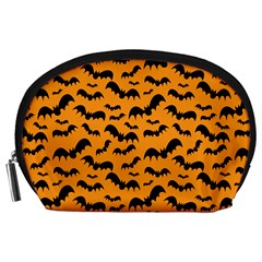 Pattern Halloween Bats  Icreate Accessory Pouches (large)  by iCreate
