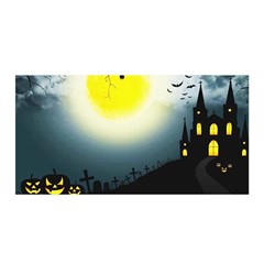 Halloween Landscape Satin Wrap by Valentinaart