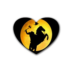 Headless Horseman Heart Coaster (4 Pack)  by Valentinaart