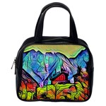Magic cube abstract art Classic Handbags (One Side)