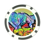 Magic cube abstract art Poker Chip Card Guard (10 pack)