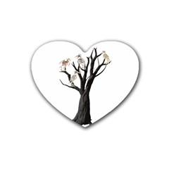 Dead Tree  Heart Coaster (4 Pack)  by Valentinaart