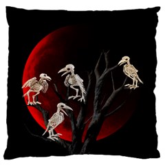 Dead Tree  Large Flano Cushion Case (one Side) by Valentinaart