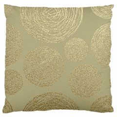 Modern, Gold,polka Dots, Metallic,elegant,chic,hand Painted, Beautiful,contemporary,deocrative,decor Standard Flano Cushion Case (two Sides)