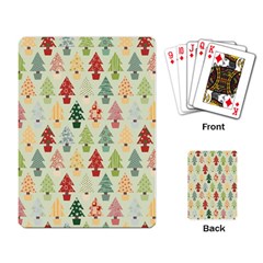Christmas Tree Pattern Playing Card by Valentinaart