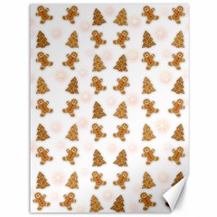Ginger Cookies Christmas Pattern Canvas 36  X 48   by Valentinaart