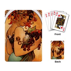 Alfons Mucha   Fruit Playing Card by NouveauDesign