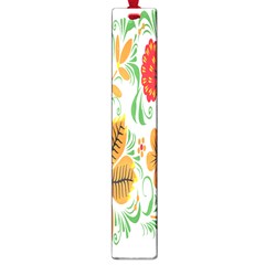 Flower Floral Red Yellow Leaf Green Sexy Summer Large Book Marks by Mariart
