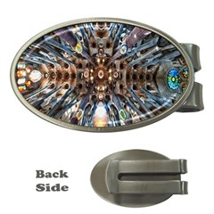 Iron Glass Space Light Money Clips (oval) 