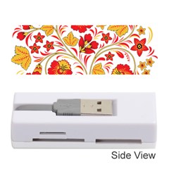 Wreaths Flower Floral Sexy Red Sunflower Star Rose Memory Card Reader (stick)  by Mariart