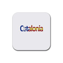 Catalonia Rubber Coaster (square)  by Valentinaart