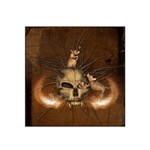Awesome Skull With Rat On Vintage Background Satin Bandana Scarf