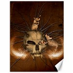 Awesome Skull With Rat On Vintage Background Canvas 36  x 48  