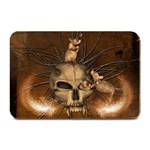 Awesome Skull With Rat On Vintage Background Plate Mats