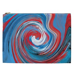 Red And Blue Rounds Cosmetic Bag (xxl) 